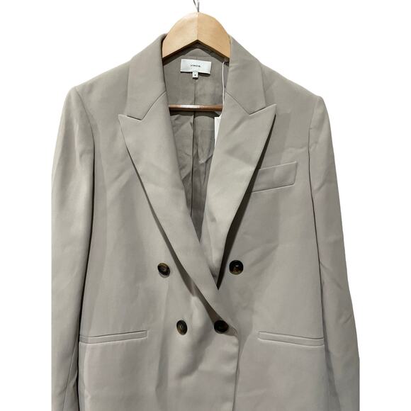 Vince Crepe Double-Breasted Blazer Size 10 - Picture 7 of 9